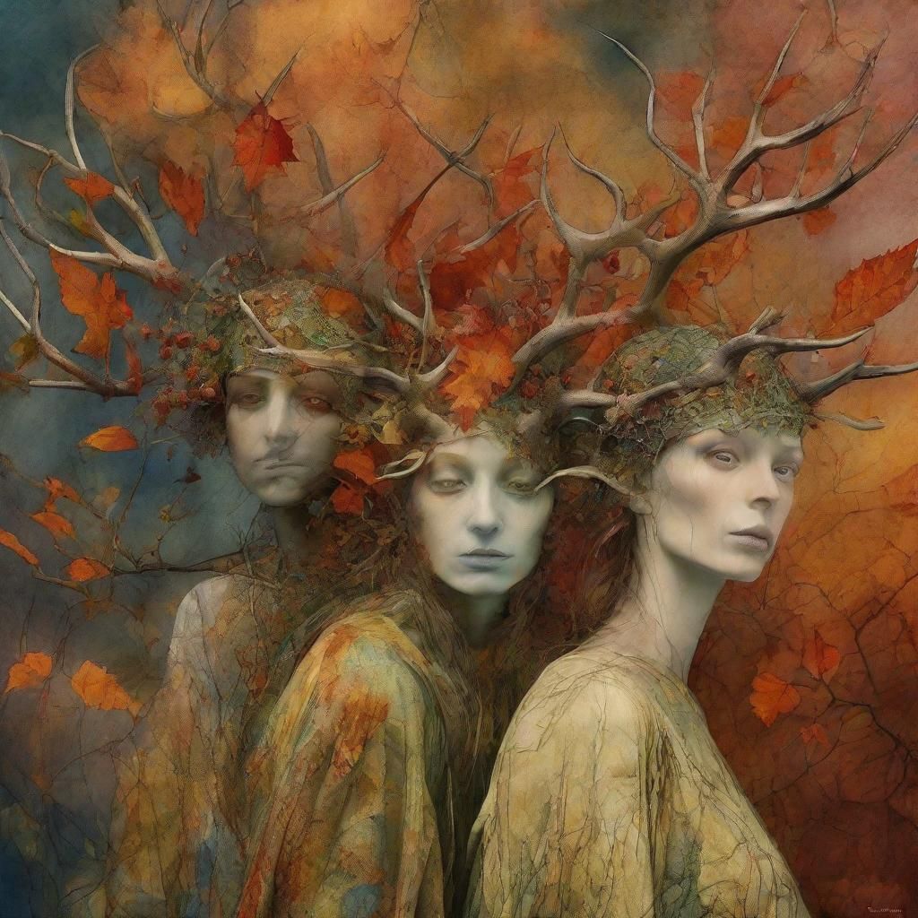 vibrant, dreamlike realm of valcanoes , hope  personified as a eerie, childlike figure, looming over the River Styx, a泳著 waters filled with...