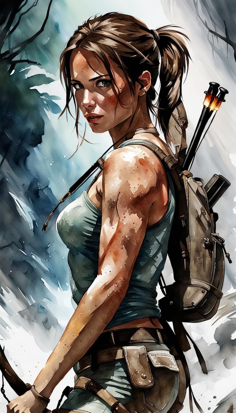 Lara Croft - AI Generated Artwork - NightCafe Creator