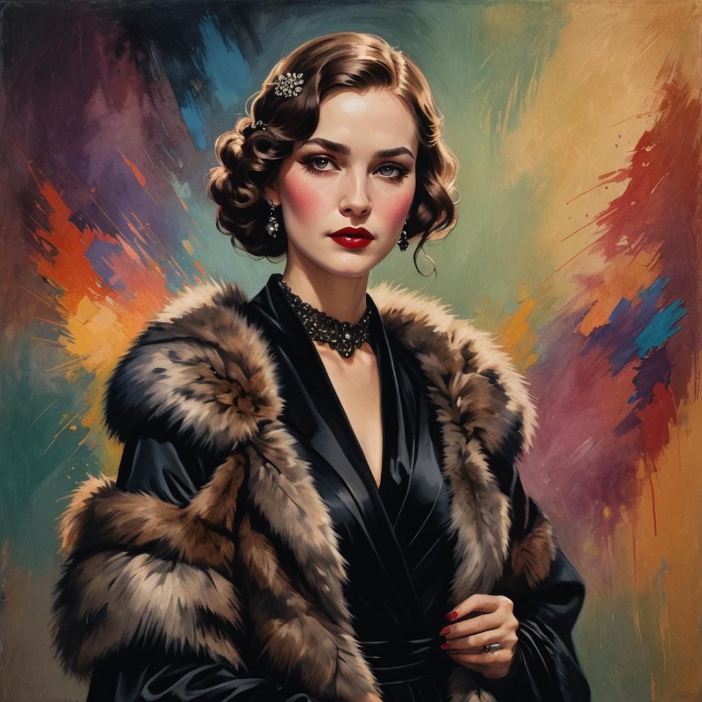 Vintage woman black   by @Sopratutto