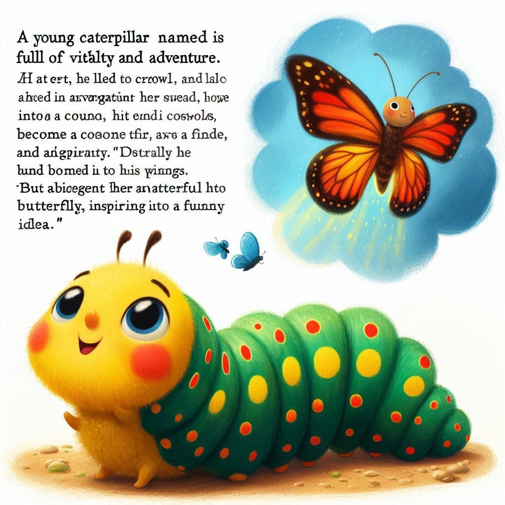 Excited Caterpillar🦋🌿🐛