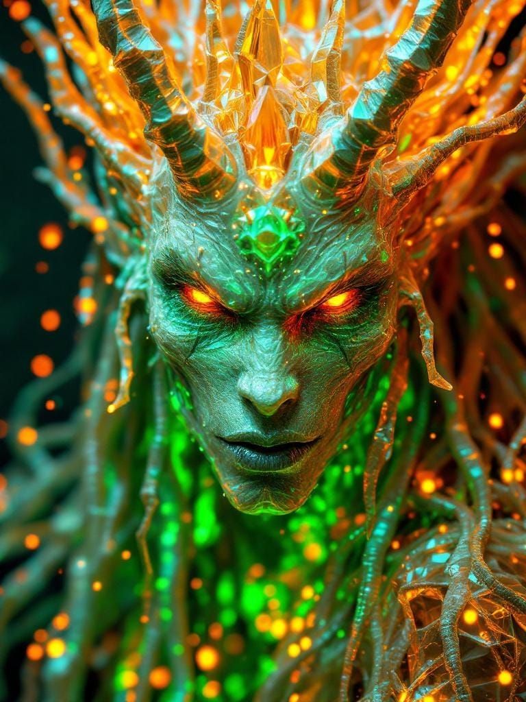 glowing gaze  by @fineluart