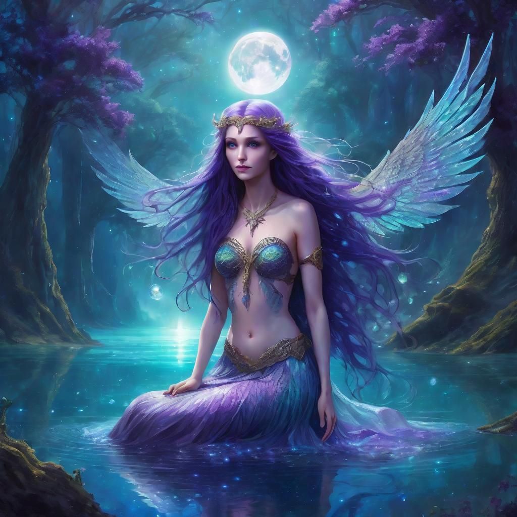 beauty winged mermaid