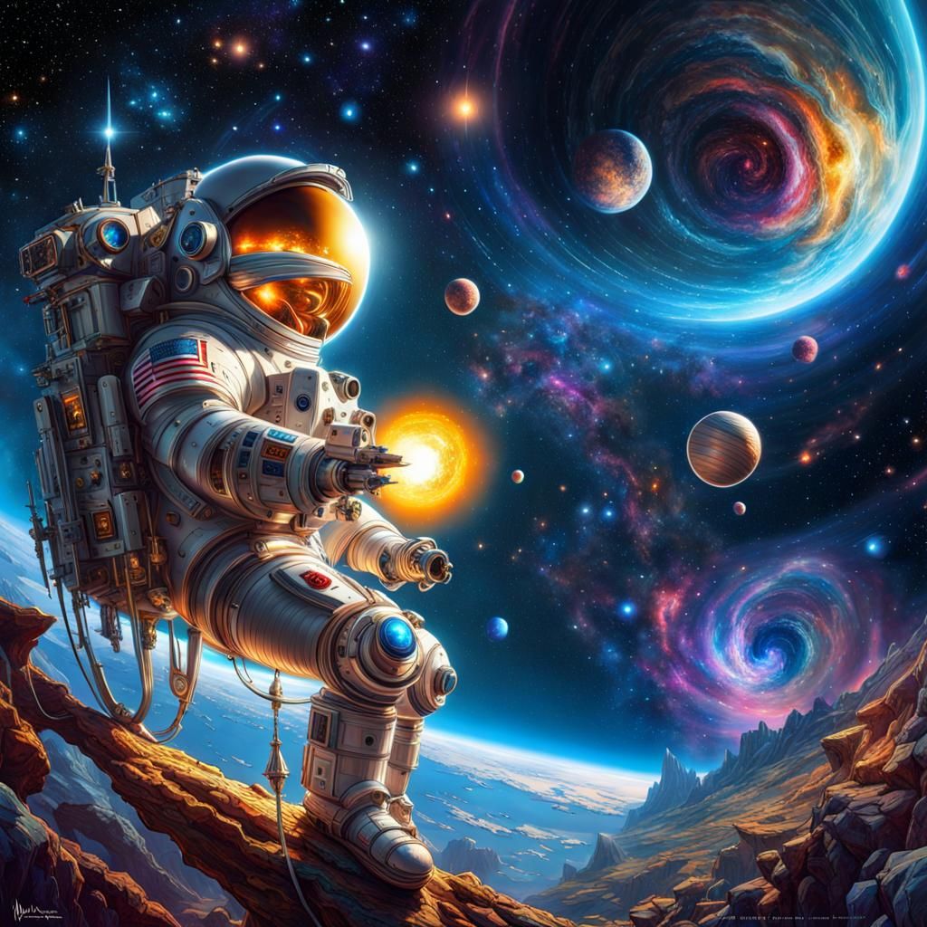 Outerspace - AI Generated Artwork - NightCafe Creator