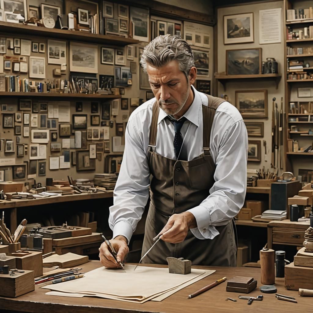 The apprentice struggles with a particularly difficult task,...