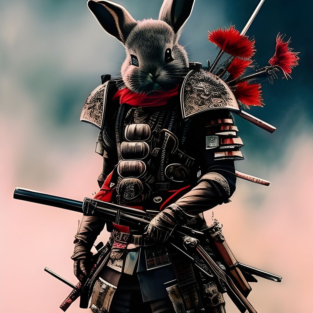 Samurai bunny - AI Generated Artwork - NightCafe Creator