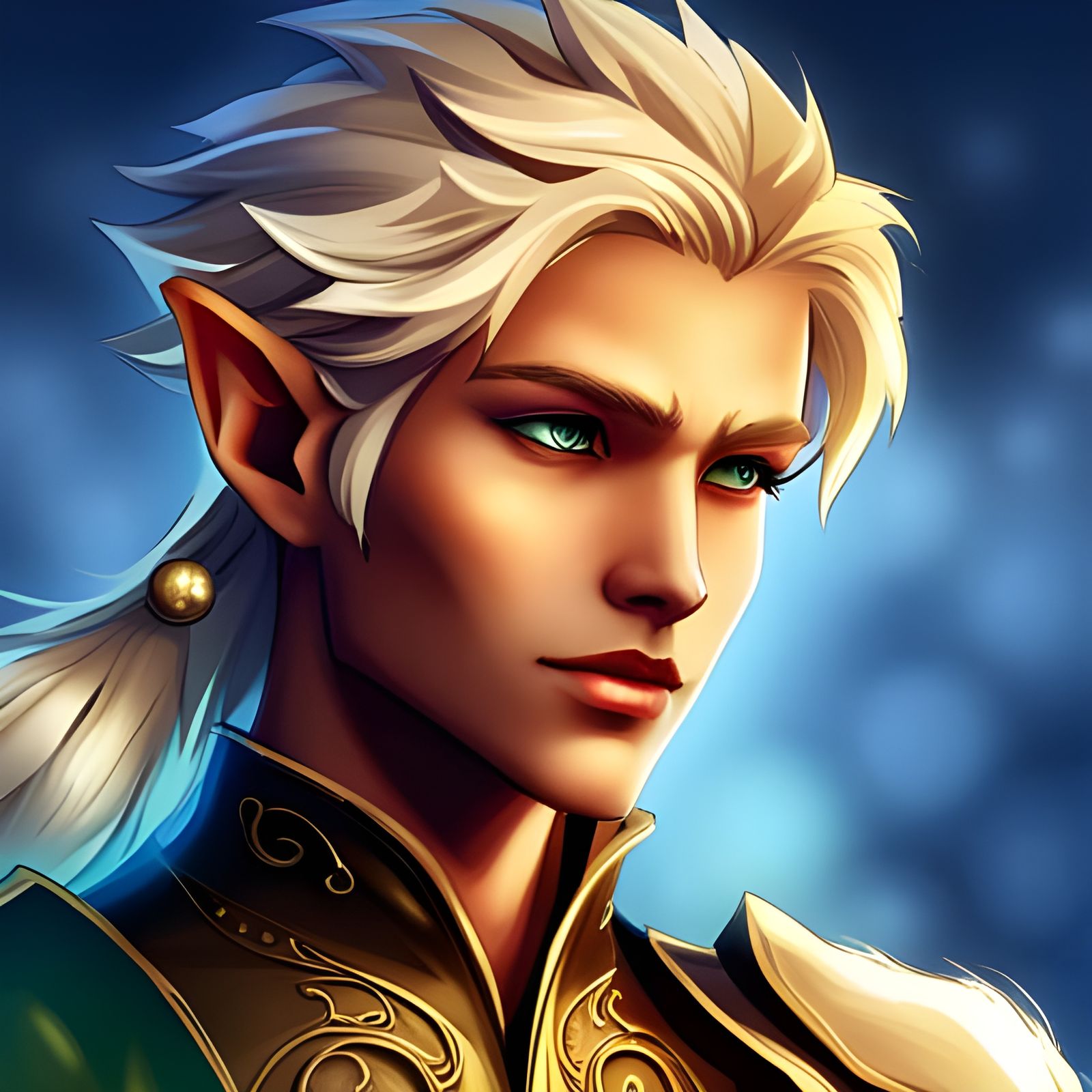 Male Elf - 2 - AI Generated Artwork - NightCafe Creator