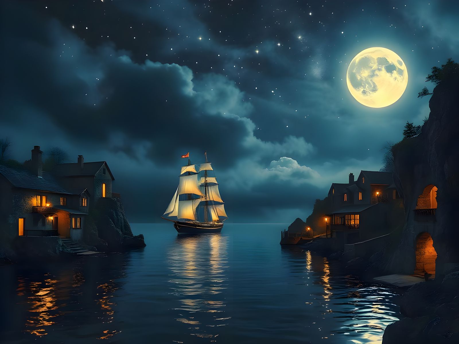 night scene  by @Thyrsus