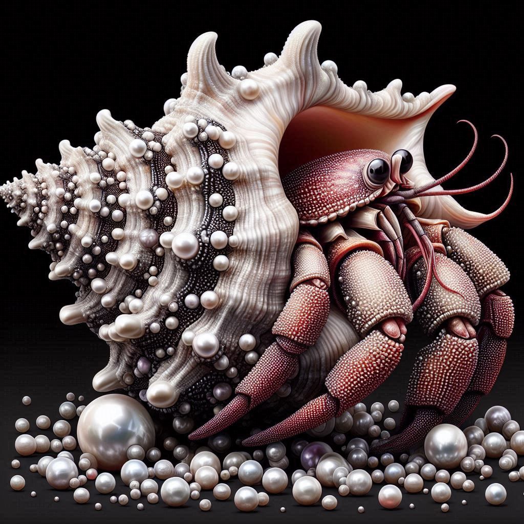 Extravagant home for hermit crab