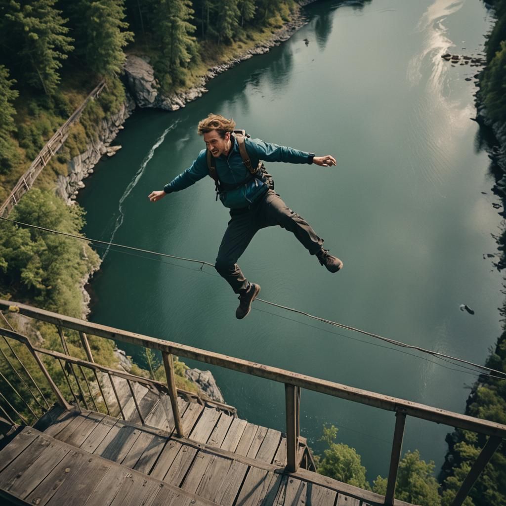 The feeling of wanting jumping off a bridge