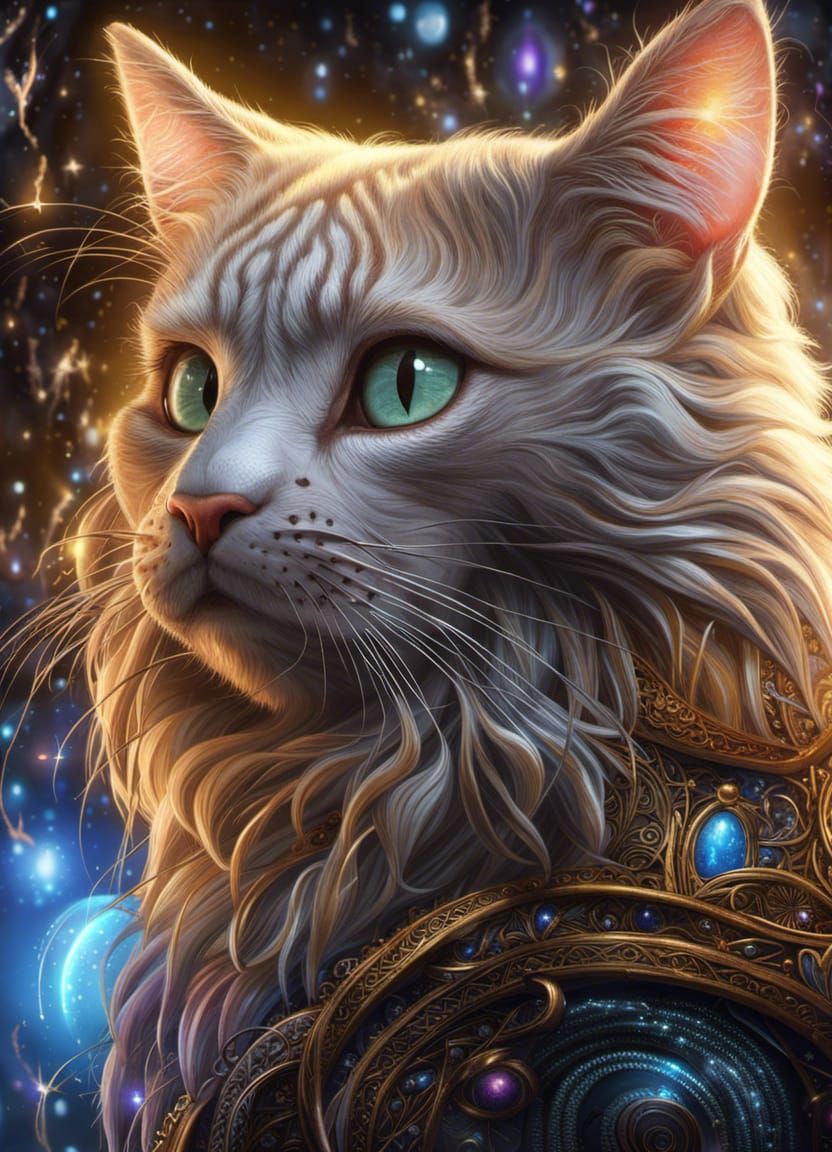 Cosmic Kitty - AI Generated Artwork - NightCafe Creator