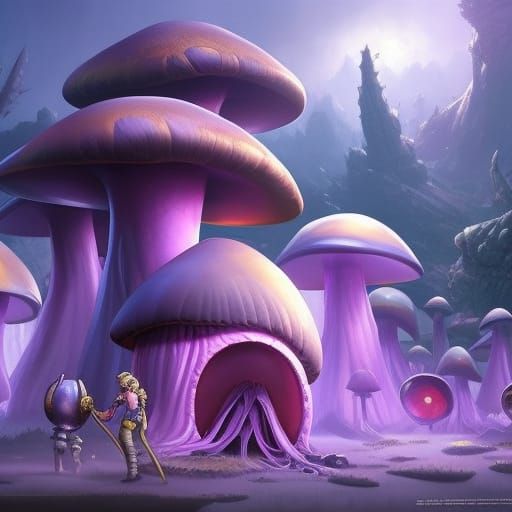 Purple Mushroom Portal