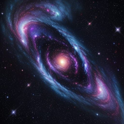 Human Heart Nebula with Swirling Galaxies