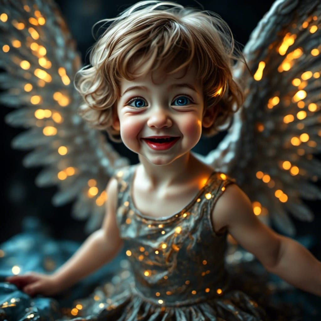 Hyperdetailed Realism <lora:Giggling Angels:1.0>