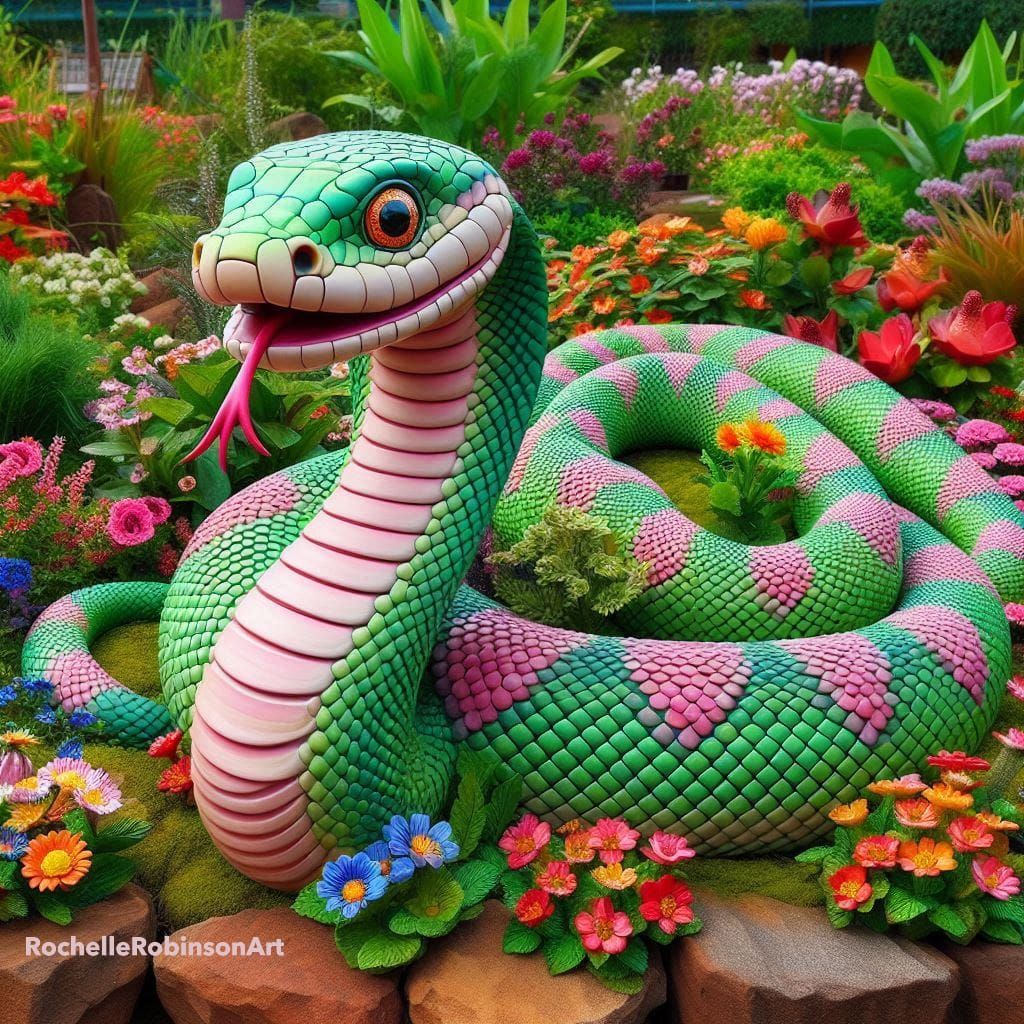 Garden Snake Extremely Namely Think 🌻 🌈 🌲Lisa Frank