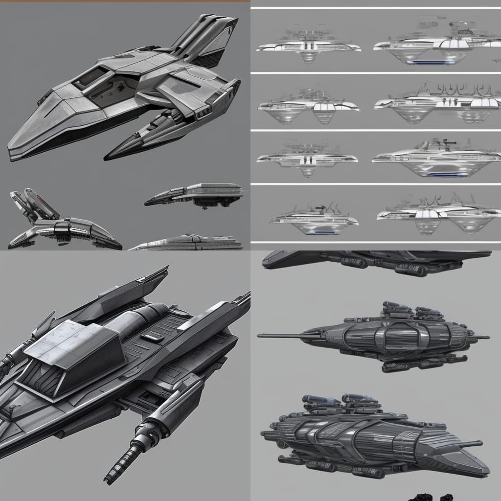 concept art of a futuristic military boat, in gunmetal grey,...