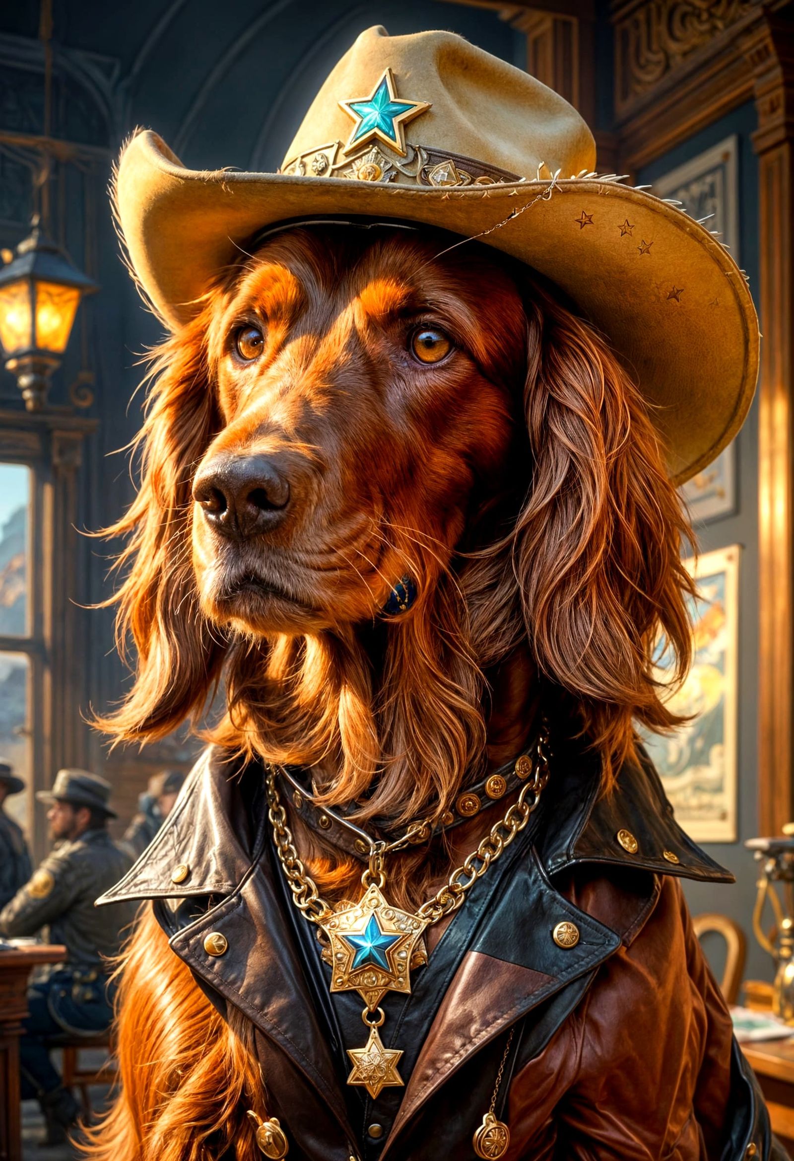 Sheriff Copperlocks  by @lawrencelot