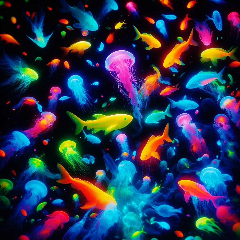 Bioluminescent Sealife
