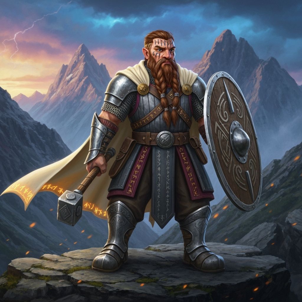 Dwarven fighter.