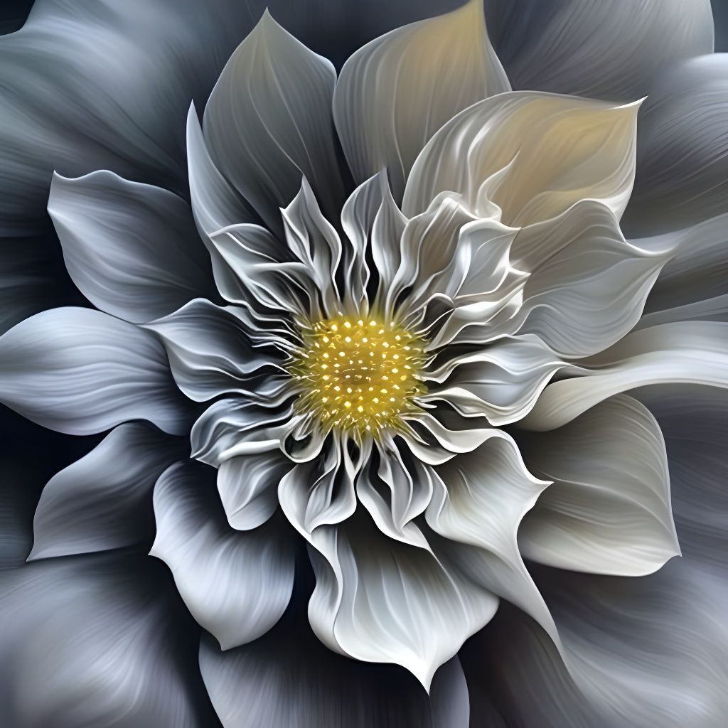 mystical white flower AI Generated Artwork NightCafe Creator