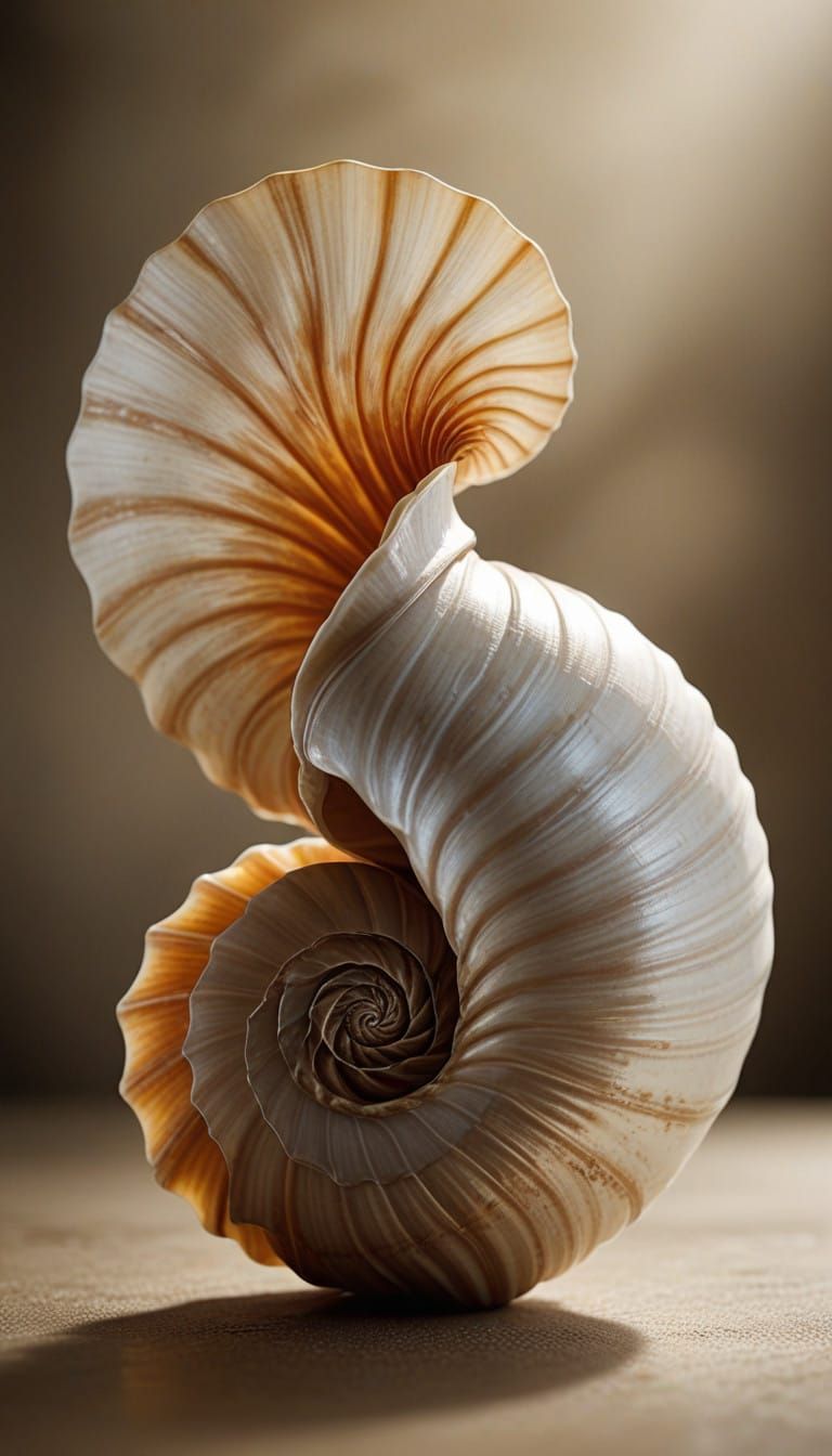a spiral shell  by @undefined