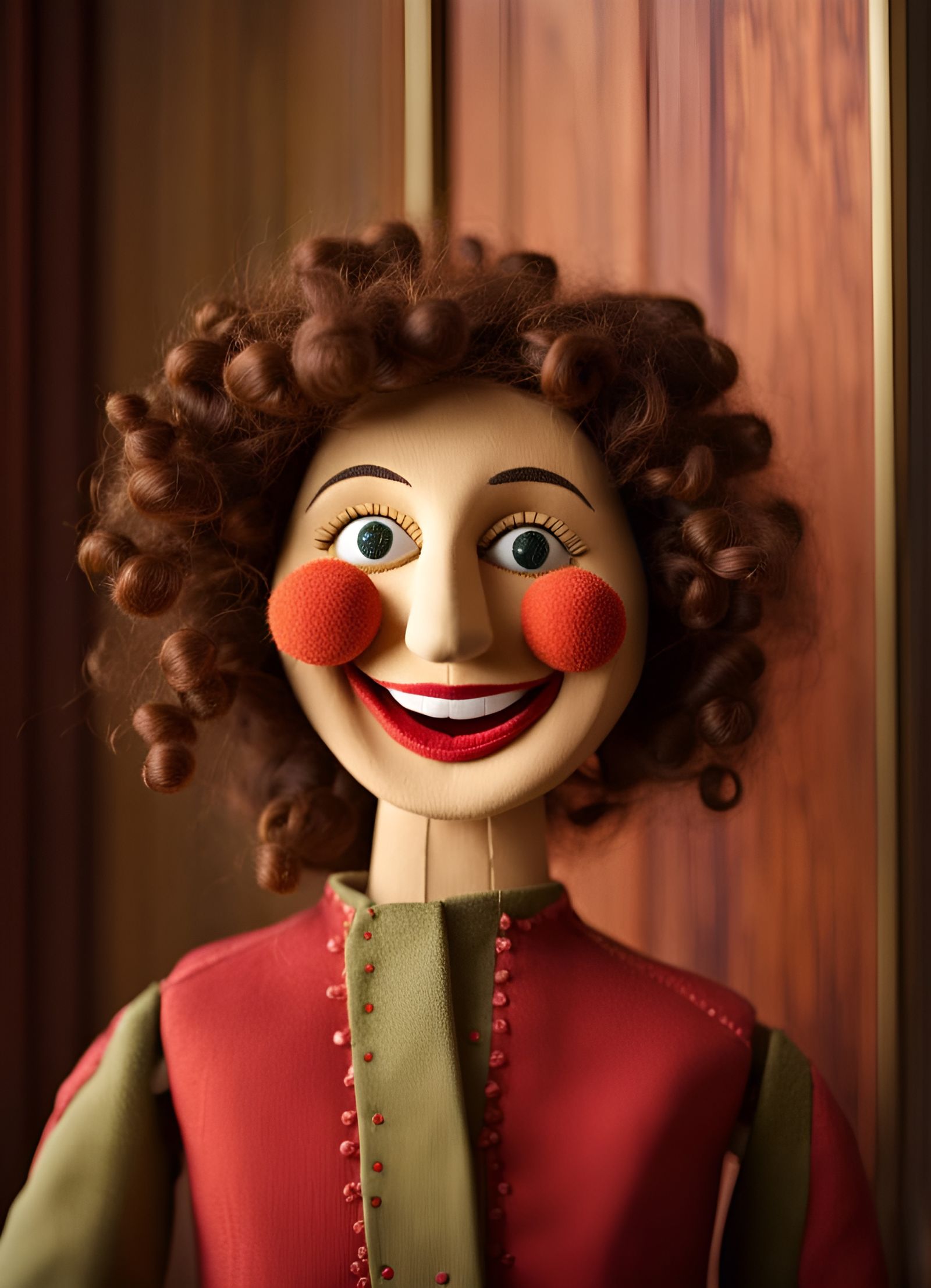 nice woman puppet