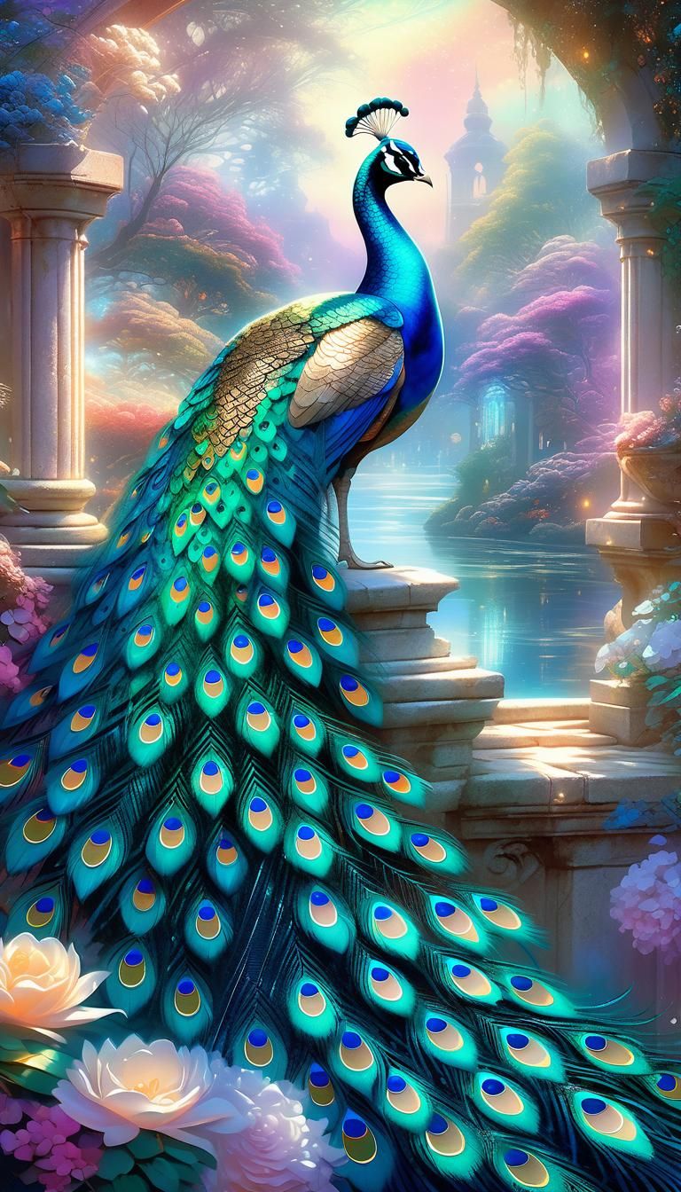 Peacock - AI Generated Artwork - NightCafe Creator