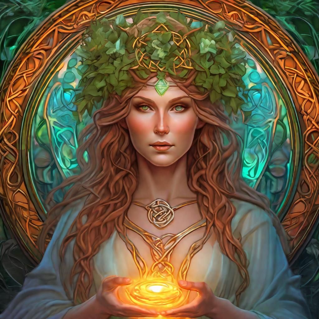 Brigid Goddess of the Celtic Hearth Goddess of healing as well as ...