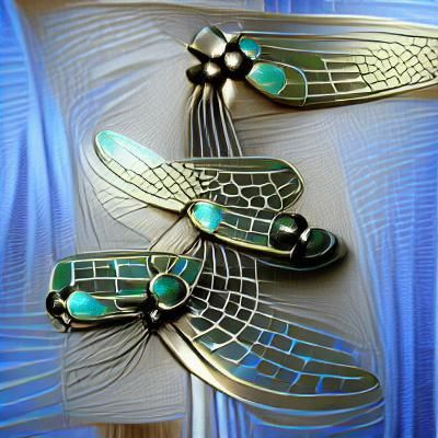 Dragonfly wings art deco beautiful