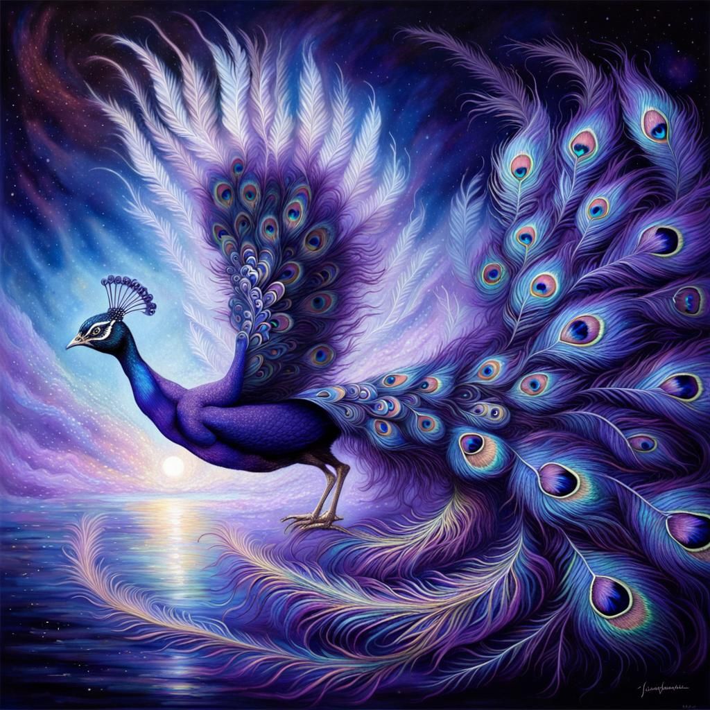 Peacock - AI Generated Artwork - NightCafe Creator