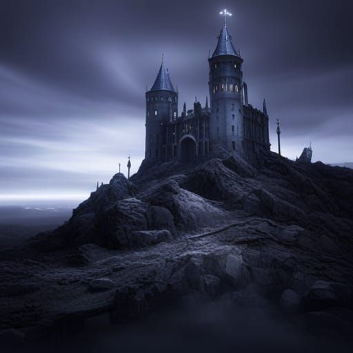 Haunted Castle - AI Generated Artwork - NightCafe Creator