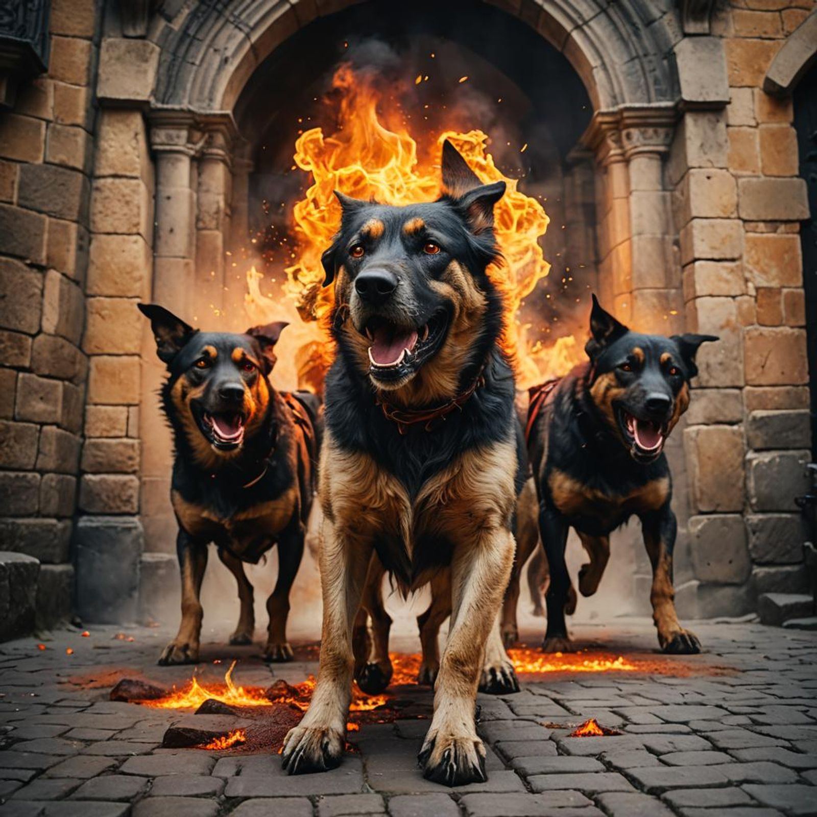 Release the hell hounds Professional photography, bokeh, natural