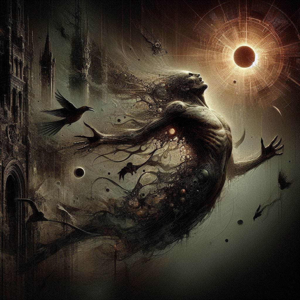 We slip from what we knew, as shadows melt into the sun. Escaping fragments of ourselves, like whispers on the run