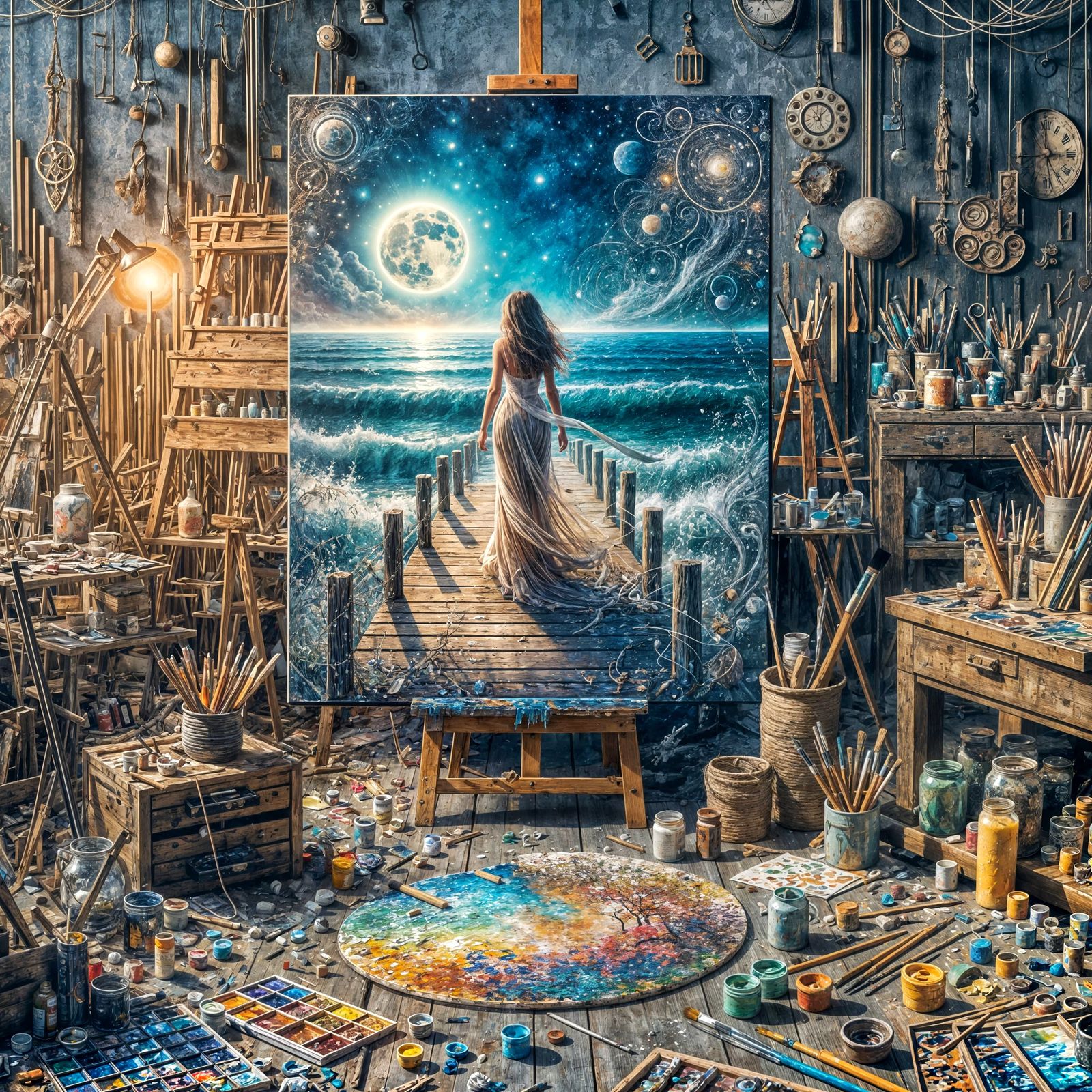 Artist Paints Her Getaway (3)   by @AnnieAfterhours