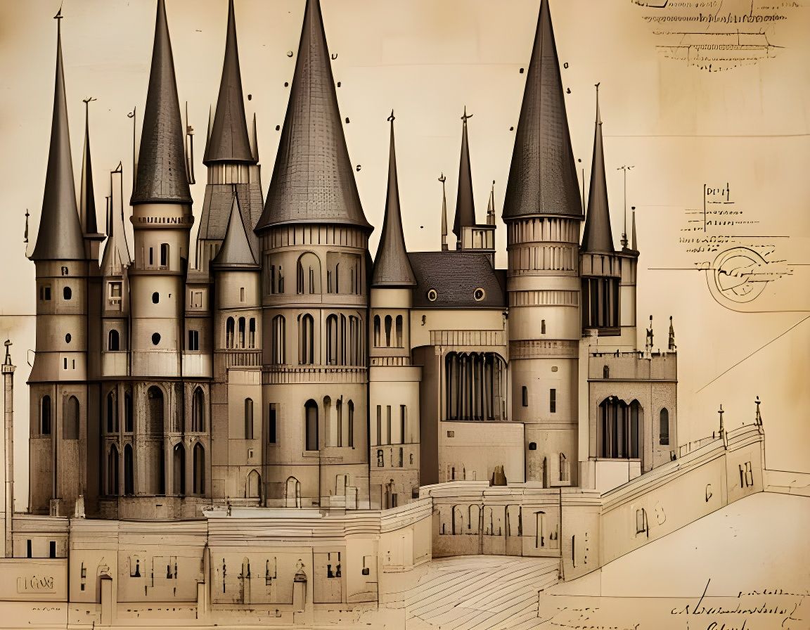 Hogwarts Schematics - AI Generated Artwork - NightCafe Creator