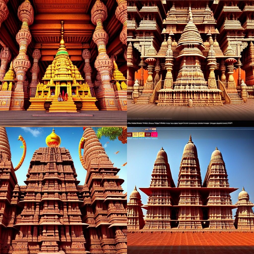 Giant temple in india