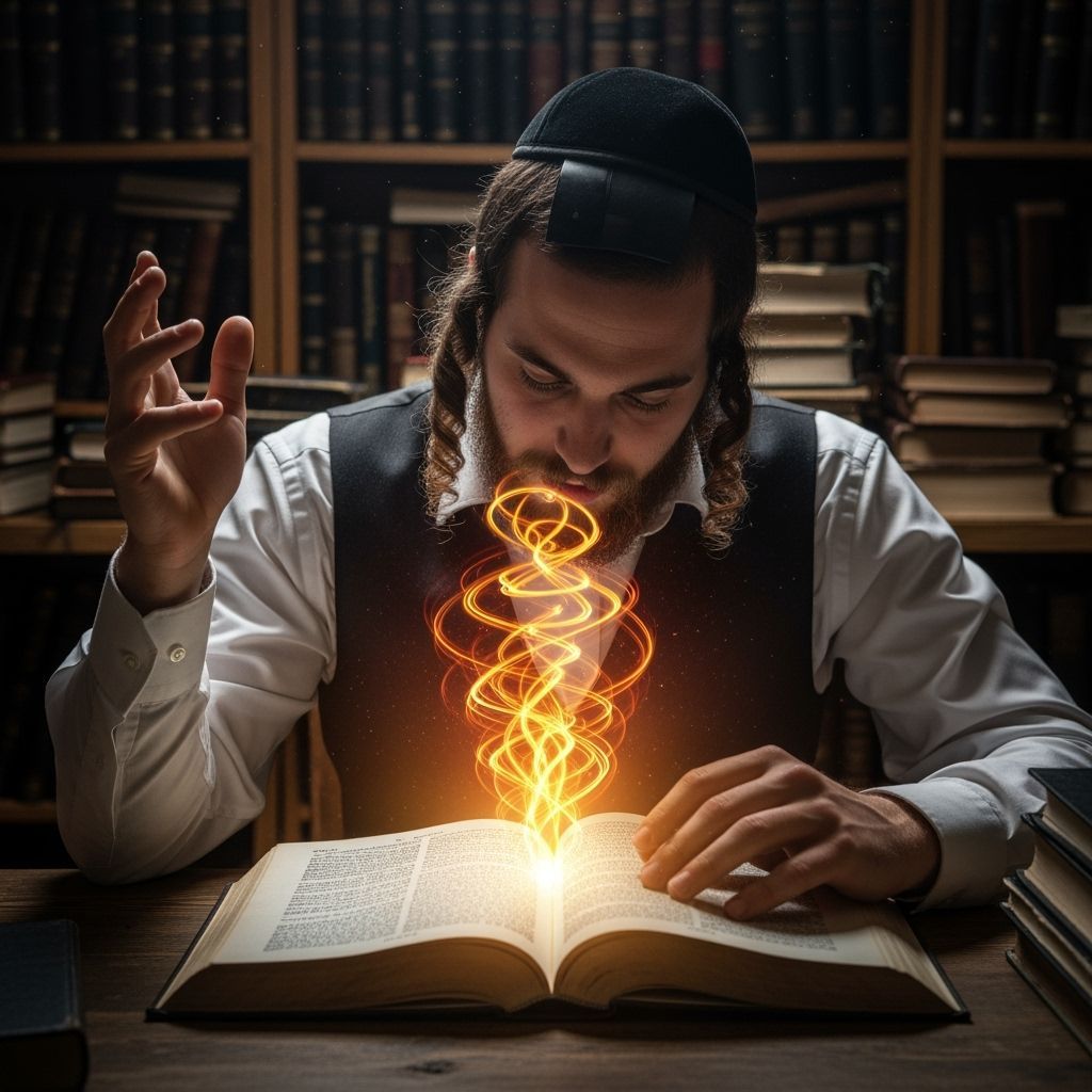 Torah Student's Fiery Enthusiasm for Moral Text