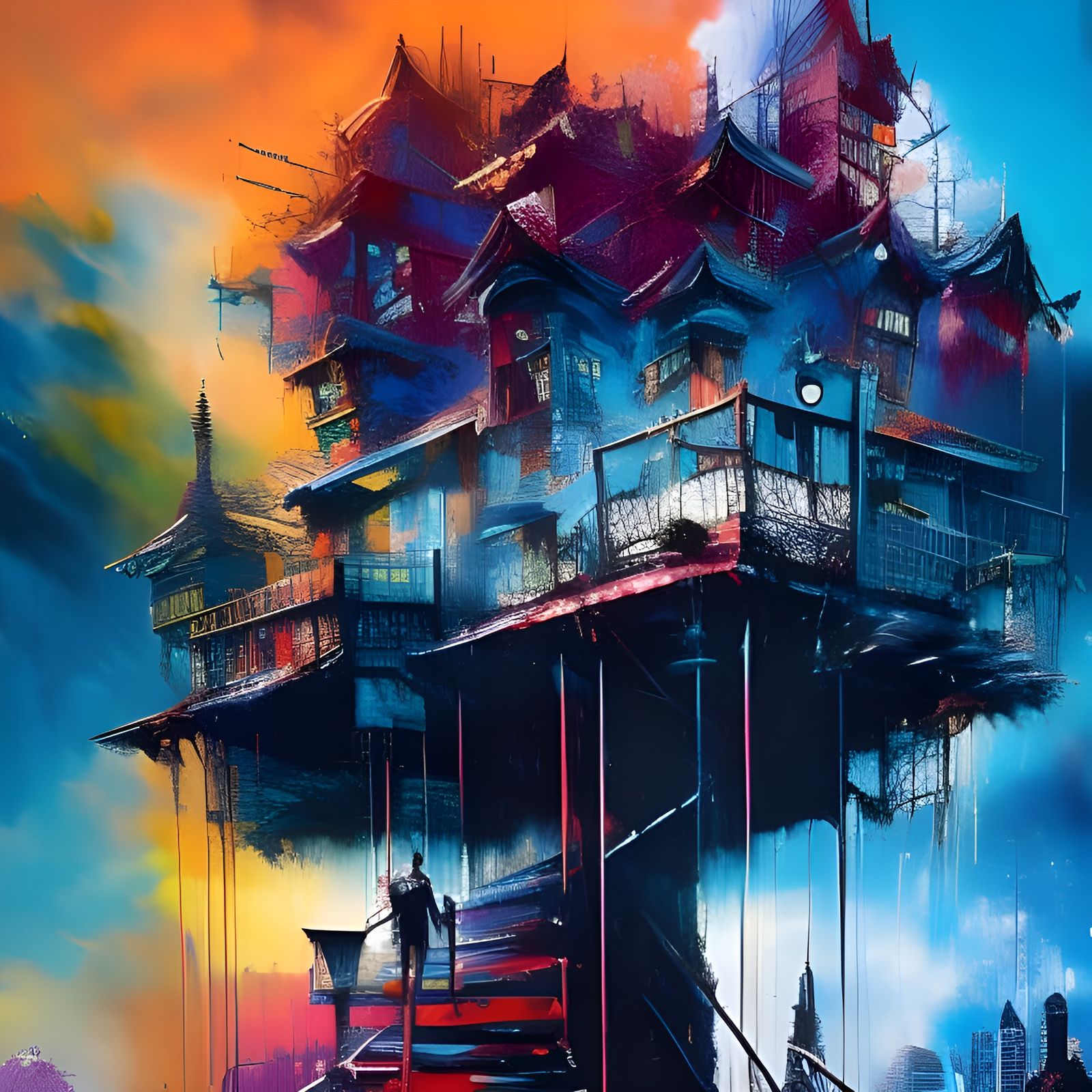 The house above the stairs  by @Tommy2timez 