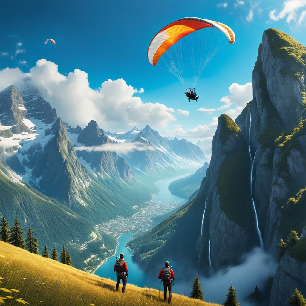 I think the paraglider fell