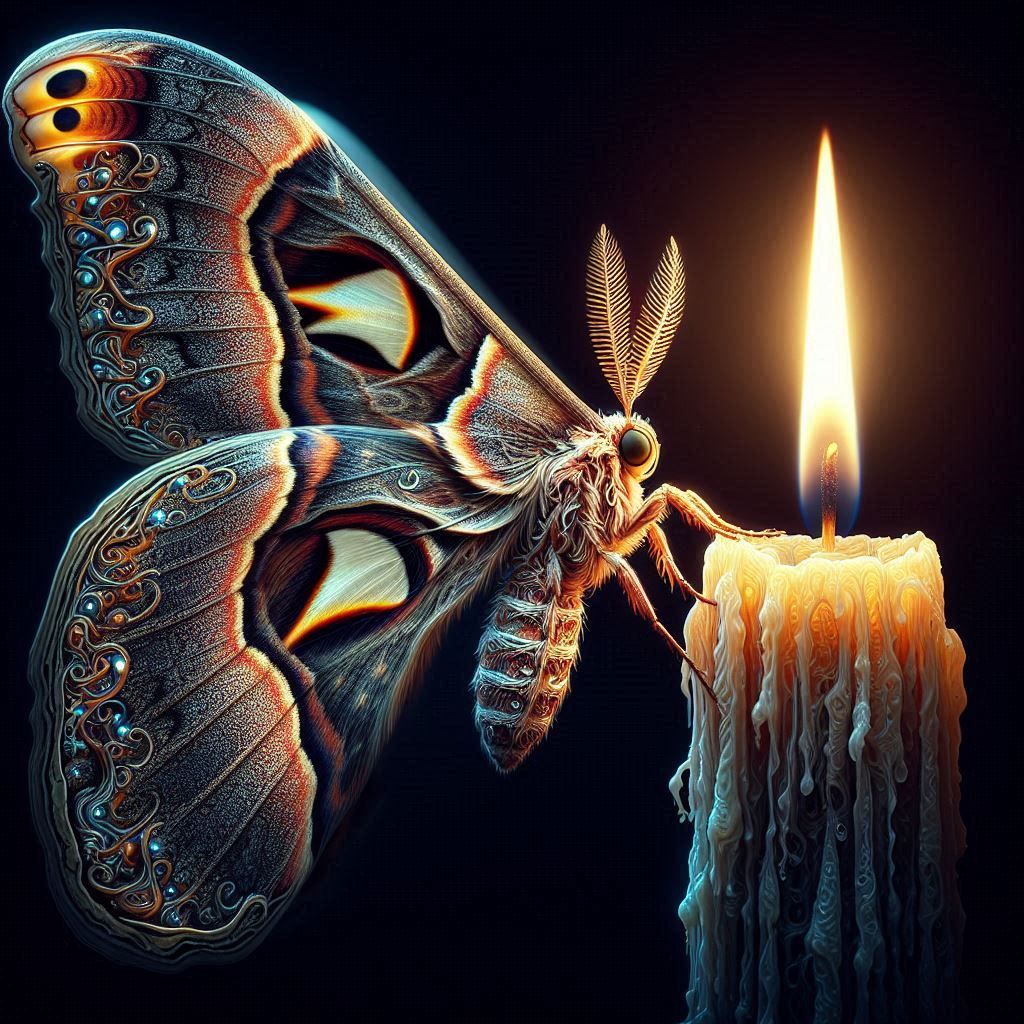Altas moth vs the flame 🕯️