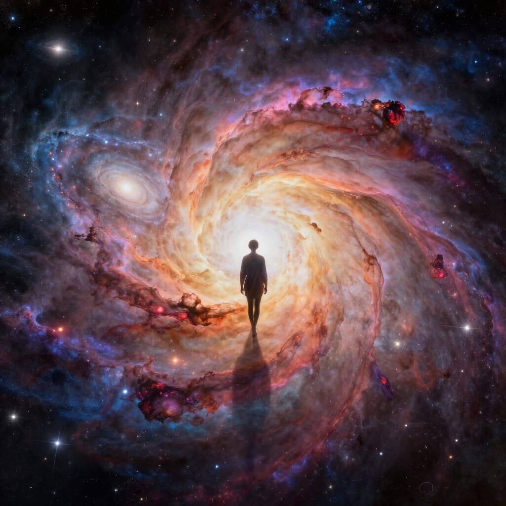 Cosmic Wanderer on Endless Nebula