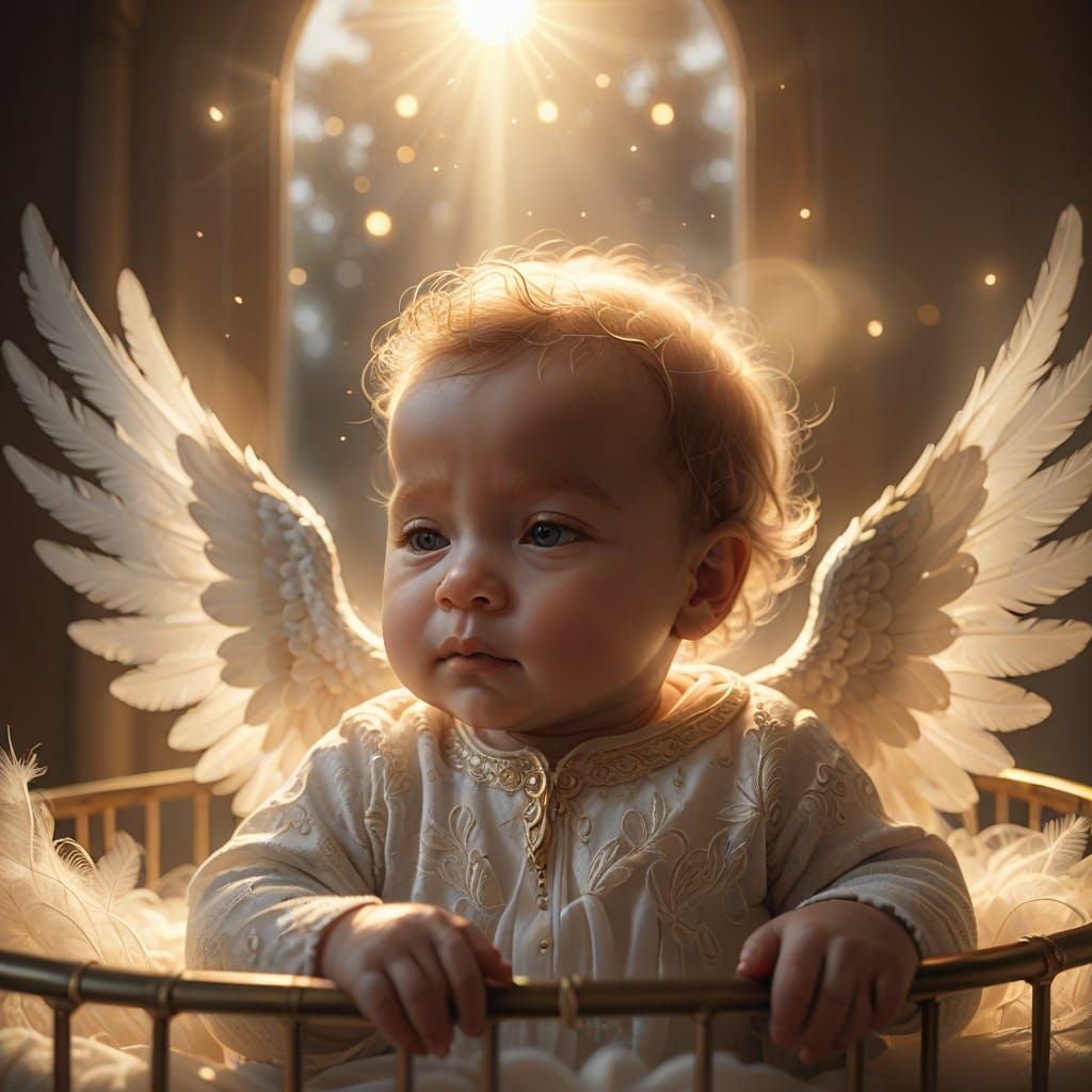 Beautiful angelic baby 