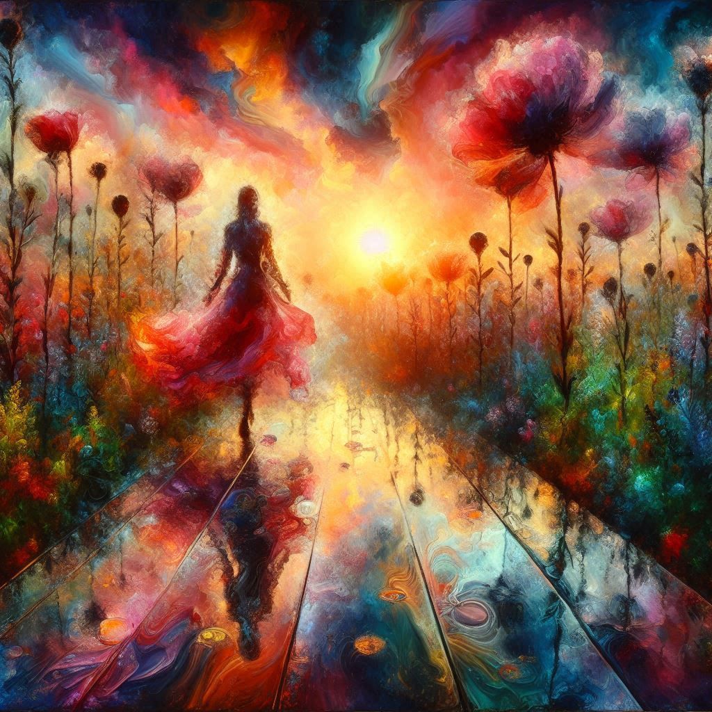 Walk among the flowers