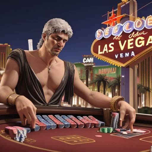Roman god loosing at gambling in Las Vegas even gods loose