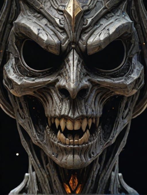 Creepy bloop creature cryptid evil alien looking at the viewer