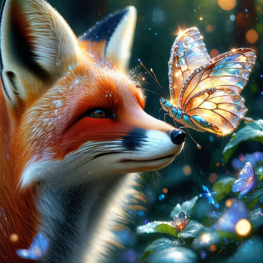 Raccoon meet Butterfly #2