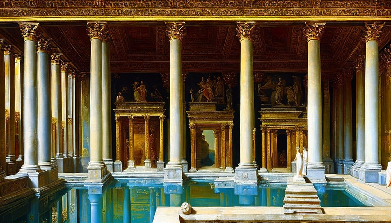 Glorious Roman Baths  by @The Professor 