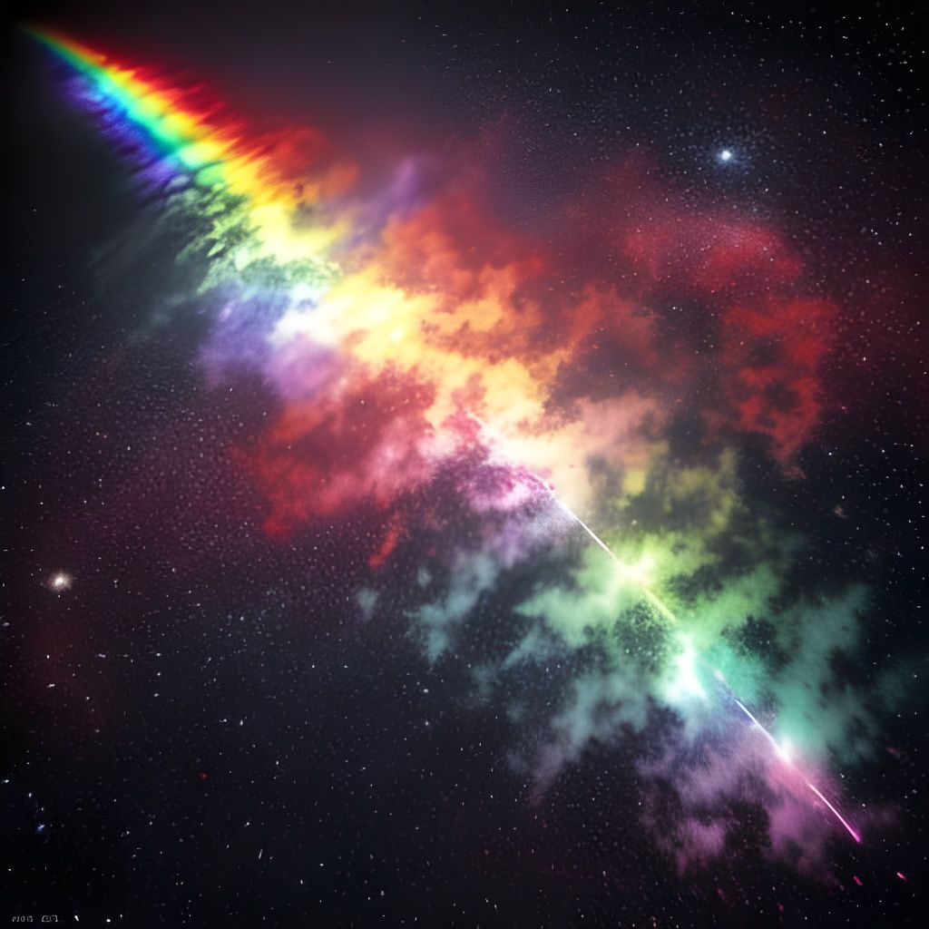Cosmic Rainbow Stormscape