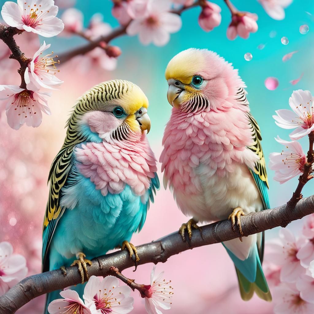 Spring birds  by @Elena