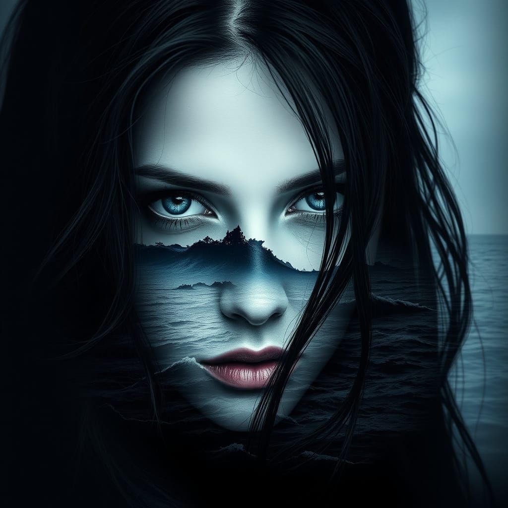 The ocean in her eyes  by @pig-and-sheep