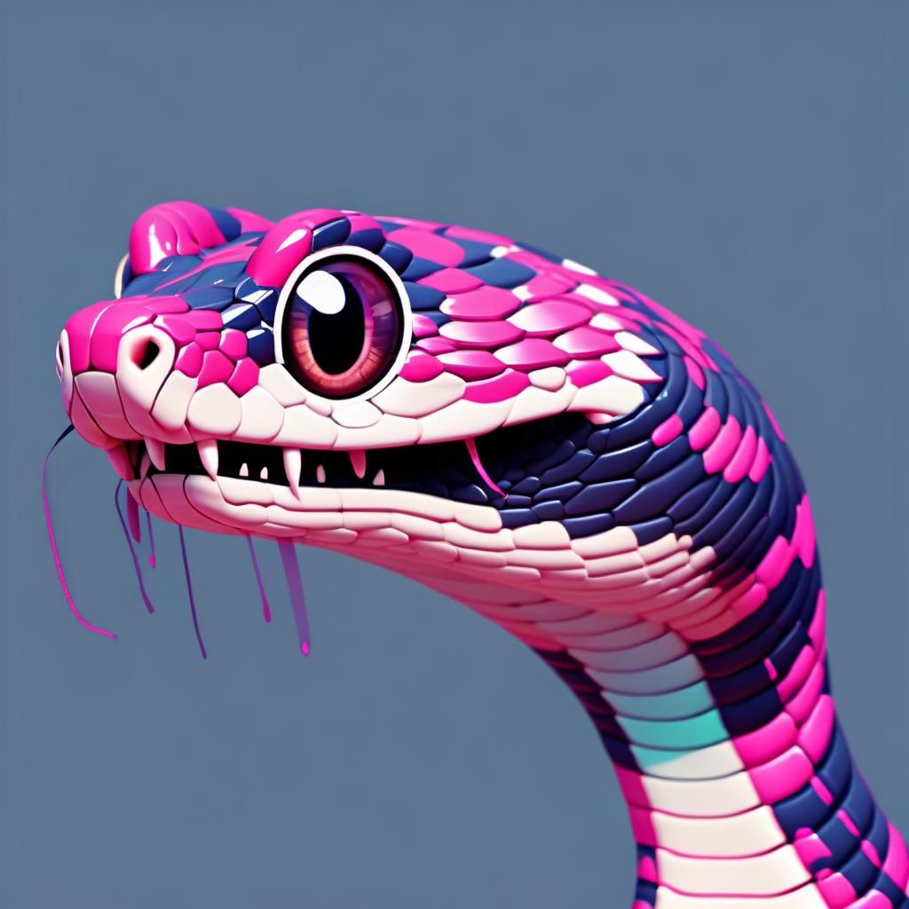 Glitch Snake 🐍 AI Generated Artwork NightCafe Creator